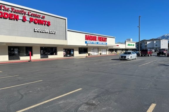 Drone view of the Ayres Commercial Alpine location